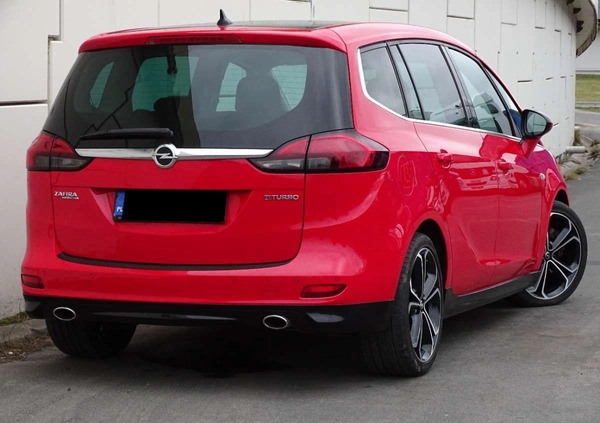 Opel Zafira cena 35900 przebieg: 198000, rok produkcji 2012 z Zawiercie małe 191